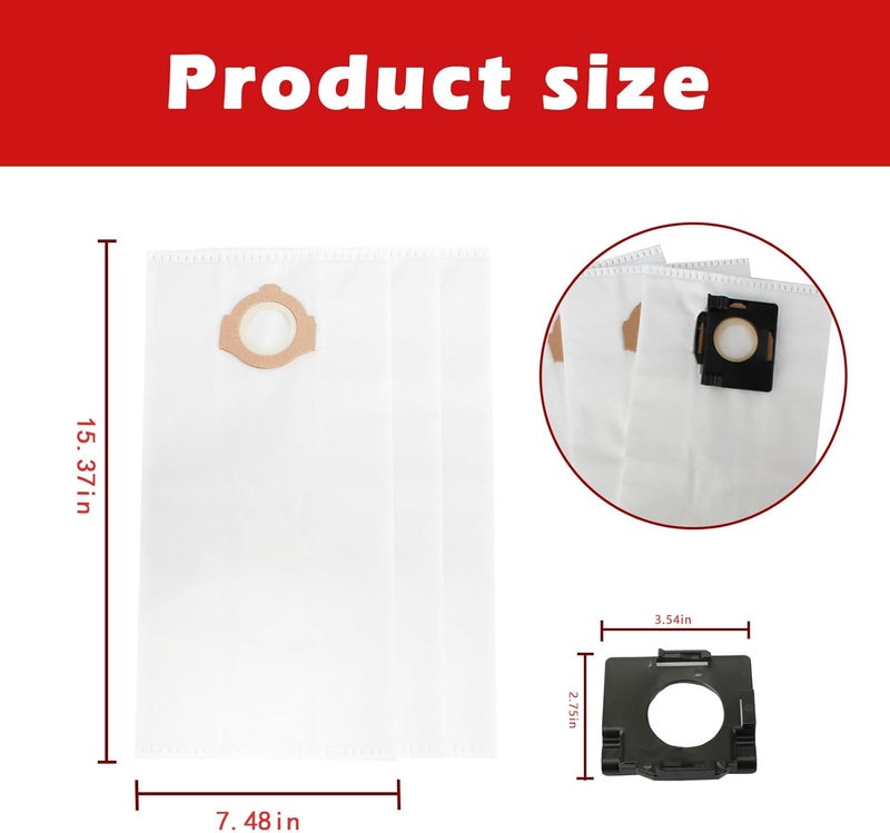 Yehtta 49-90-2016 Fleece Dust Bags For MILWAU-KEE 0960-20 & 0970-20 M18 PACKOUT Vacuum - Image 3